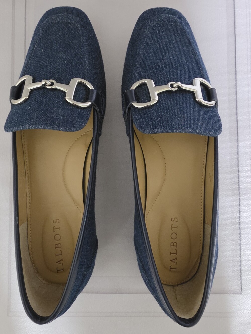 Talbots Denim Bit Slip-On Loafers - Picture 4 of 14